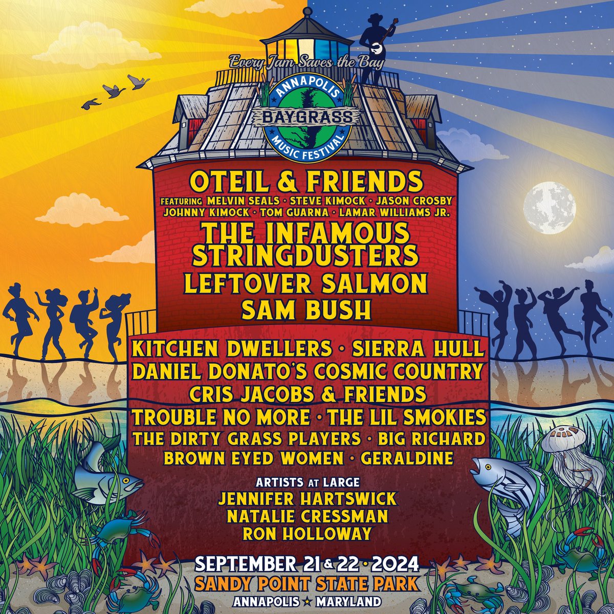 This lineup is stacked! See you at Annapolis Baygrass Music Festival in Maryland on Sept. 21+22! Tix/info: baygrassfestival.com