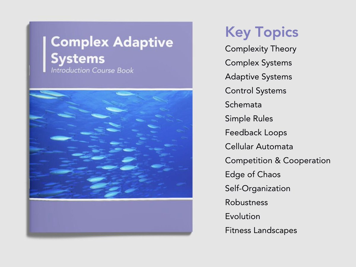 Introduction booklet and video course to get started learning about Complex Adaptive systems. Video Course: systemsinnovation.network/posts/courses-… Booklet: systemsinnovation.network/posts/ebooks-c…