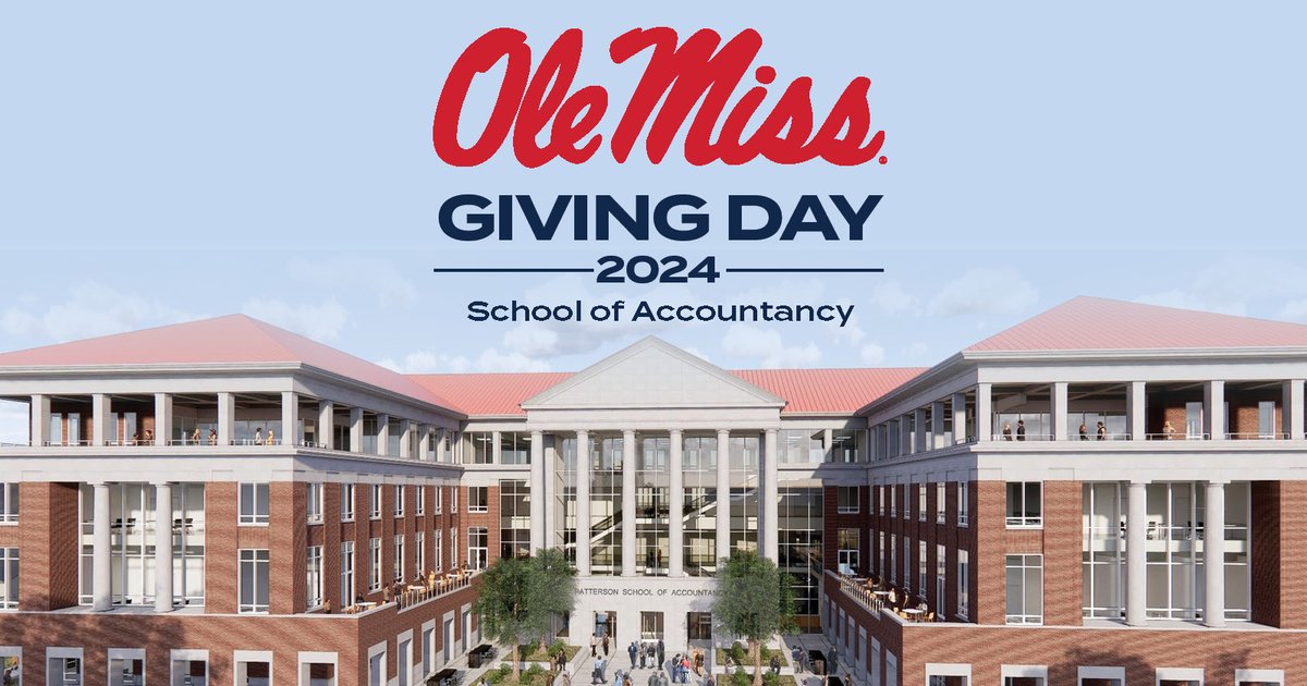 Today is #OleMissGivingDay! PSOA alumnus Tom Weissinger has already committed to helping the PSOA. For every 10 gifts (of any amount) made to accountancy, a $5,000 gift from Tom will be unlocked for the new PSOA building fund, up to $50,000! givingday.olemiss.edu/amb/PSOA #NowAndEver