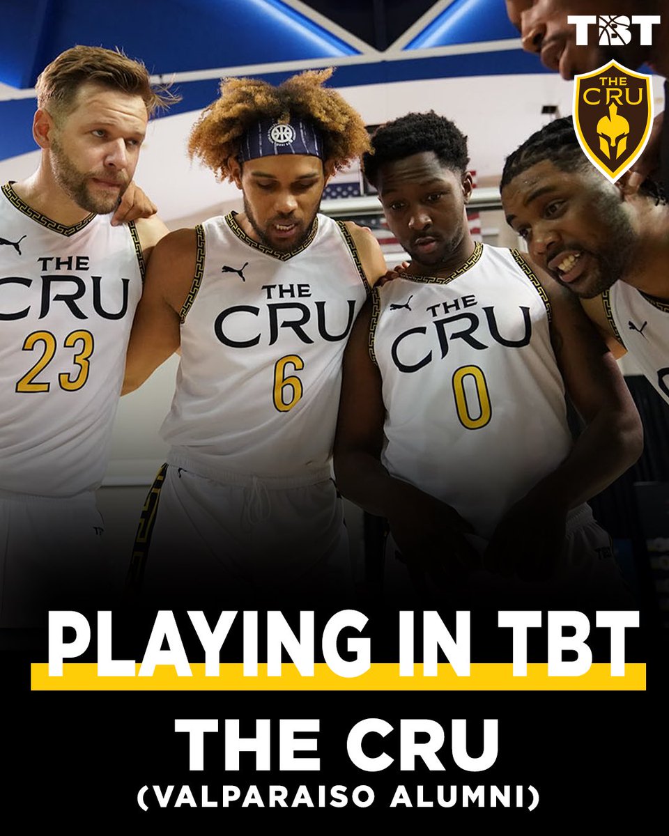 THE CRU IS RETURNING FOR TBT 2024‼️ Having last played in TBT 2022, the @ValpoBasketball alumni will get to play close to home this time around as they’ll be playing at Hinkle Fieldhouse (Butler regional)! Stay tuned for @TheCRUValpo’s roster (big commitment in 20 minutes) 👀