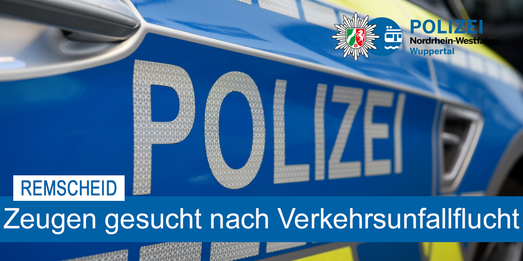 #Zeugenaufruf Ein 21-Jähriger wurde am Montag auf der Schmalkalder Str. in #Remscheid verletzt, als ein Auto mit dem Außenspiegel den Rucksack des Fußgängers touchierte. Nach einem Streitgespräch mit dem 21-Jährigen entfernten sich Fahrer u. Beifahrer. wuppertal.polizei.nrw/presse/pol-w-r…
I