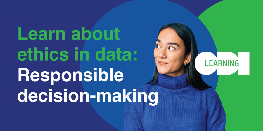 Ready to make responsible data decisions? Our tutored course in data ethics will equip you with the knowledge and skills you need. Enrol now! #DataEthics #ResponsibleData #EthicsAndAI” hubs.li/Q02sglN-0