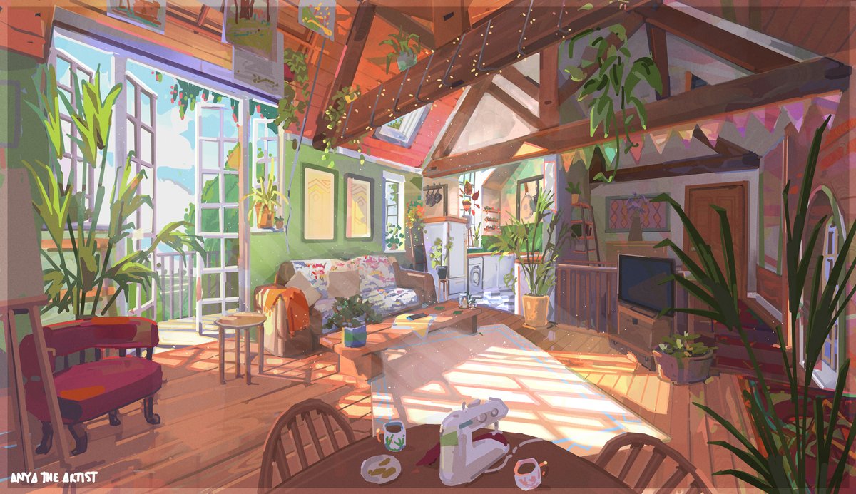 Hi #PortfolioDay, I'm a little late to the party! I'm a freelance environment artist with some availability for background painting/illustration/concept clients right now.