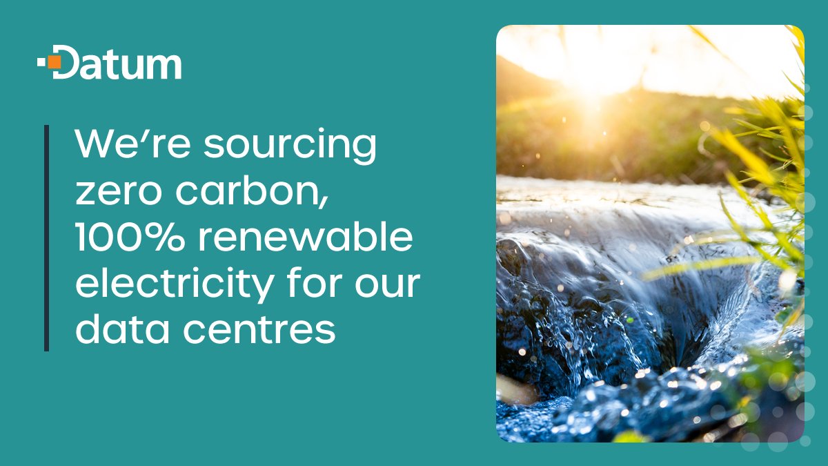 We're thrilled to partner with @BrytEnergy to power our #datacentres with 100% #RenewableEnergy! 🌱💡 Zero carbon power from wind, solar and hydro sources, backed by EcoAct certification and REGOs. 🌍#SustainableFuture #Sustainability #ZeroCarbon ➡️ datum.co.uk/insights/news/…