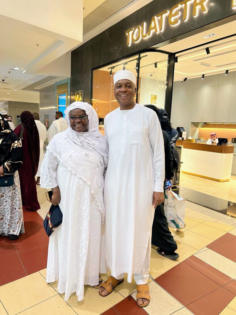 It's always a pleasure to run into my dear friend, sister, and distinguished colleague from the 8th Senate, Senator Monsurat Sunmonu. As she celebrates her 65th birthday while on Umrah here in Makkah, I pray for continued good health, happiness, and even greater success for her