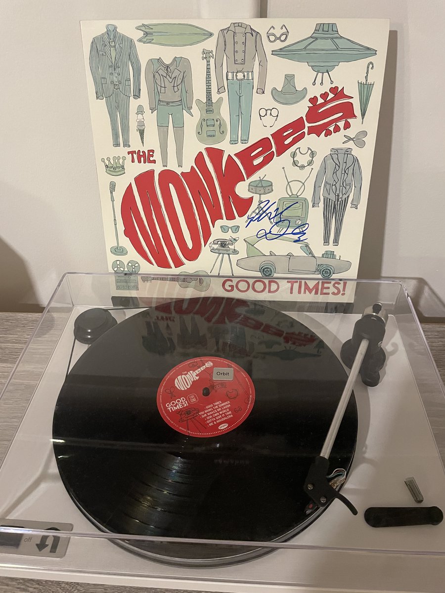 Album a Day in 2024 with Pat Francis @TheMonkees: 'Good Times!' Released in 2016 #RockSolidAlbumADay2024 #MyVinylAtoZ #SignedByMickyDolenz 102/366