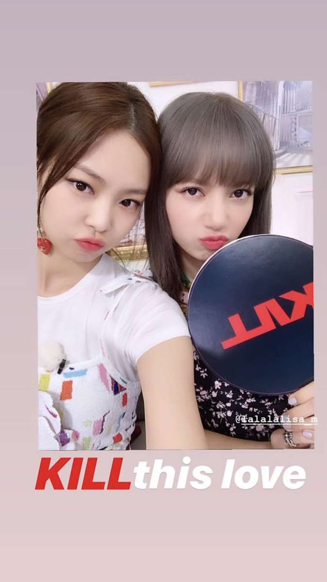 190410 jennierubyjane Instagram story with LISA