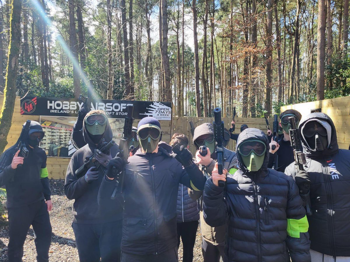 Transition Year students went to County Wicklow for an airsoft adventure today and had a brilliant time. No injuries to report 🤣 #ERST #ERBB