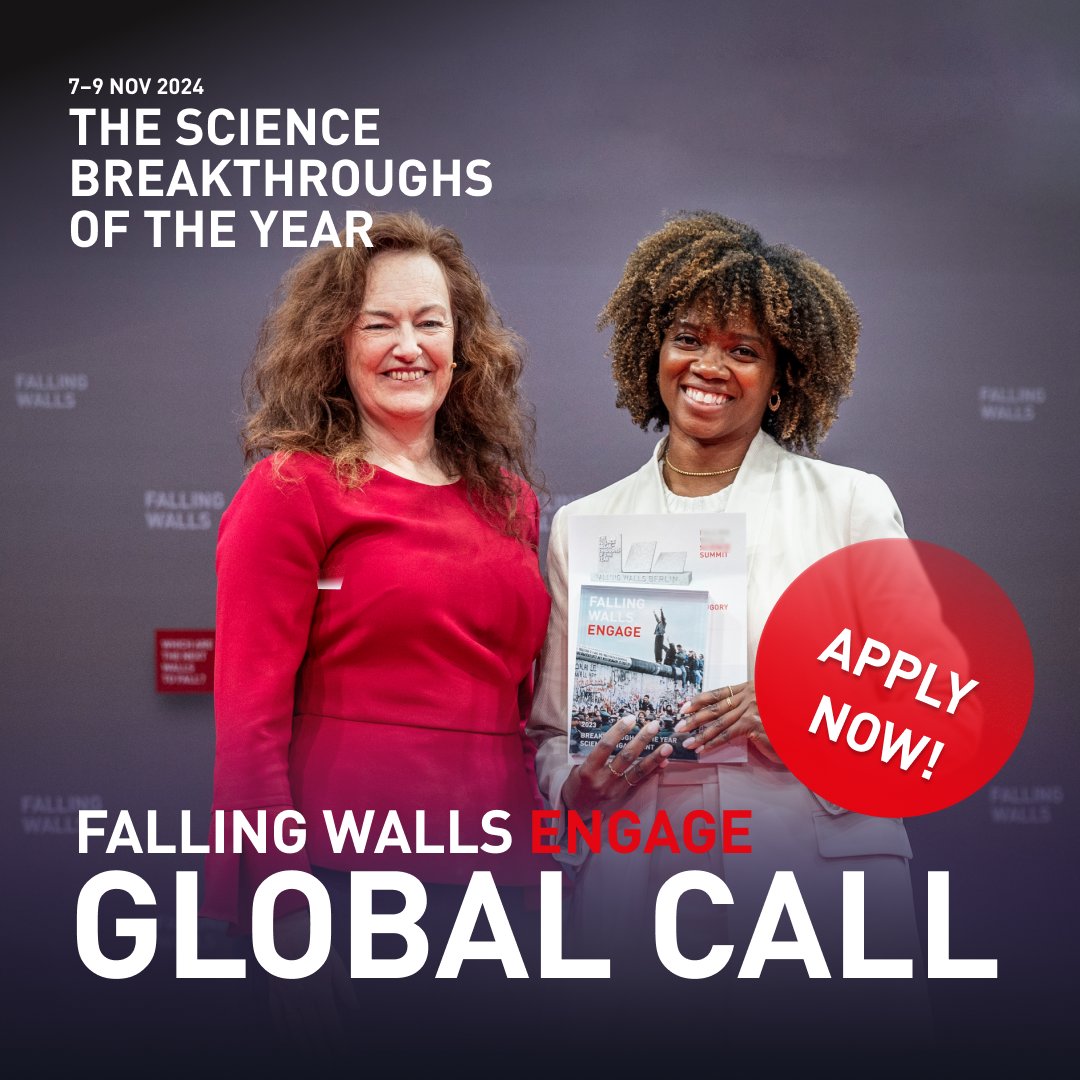 Don't miss out on the chance to become the #FallingWalls #ScienceBreakthrough of the Year 2024, @FWEngage /#ScienceEngagement. The #GlobalCall24 is in its last three weeks! 👉 Apply now or nominate a deserving project: bit.ly/42ooUO6 🔗 #FallingWallsEngage