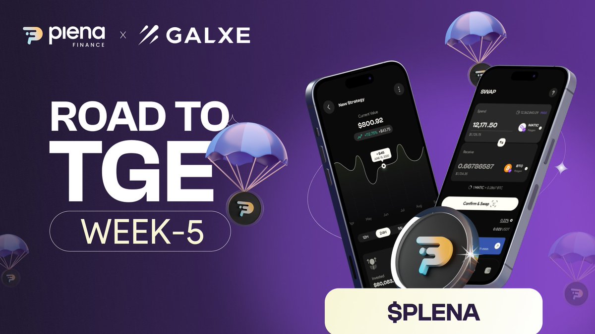 $PLENA Road to TGE - Week 5: Crypto Crusaders Assemble 🎭This week, as we approach the TGE, we're distinguishing true HODLers from flippers Are you a dedicated Plena OG, or just a transient grifter? Show your true colors! Join now: app.galxe.com/quest/PlenaFin…