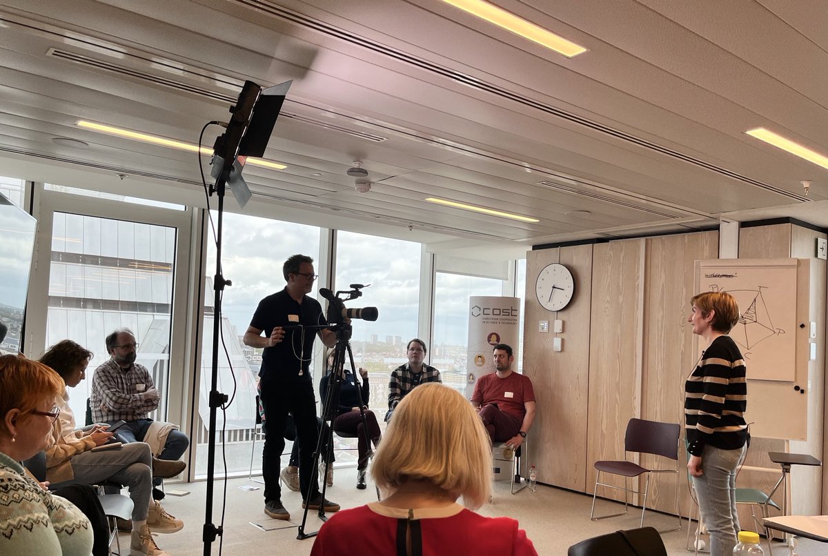This week #COSTAcademy is focusing on giving great interviews on scientific research to the media. 🎥 We’ve spent the first day with #COSTaction Science Communication Coordinators learning how to make the message clear and give an interview in front of the camera. 🧑🏼‍🔬
