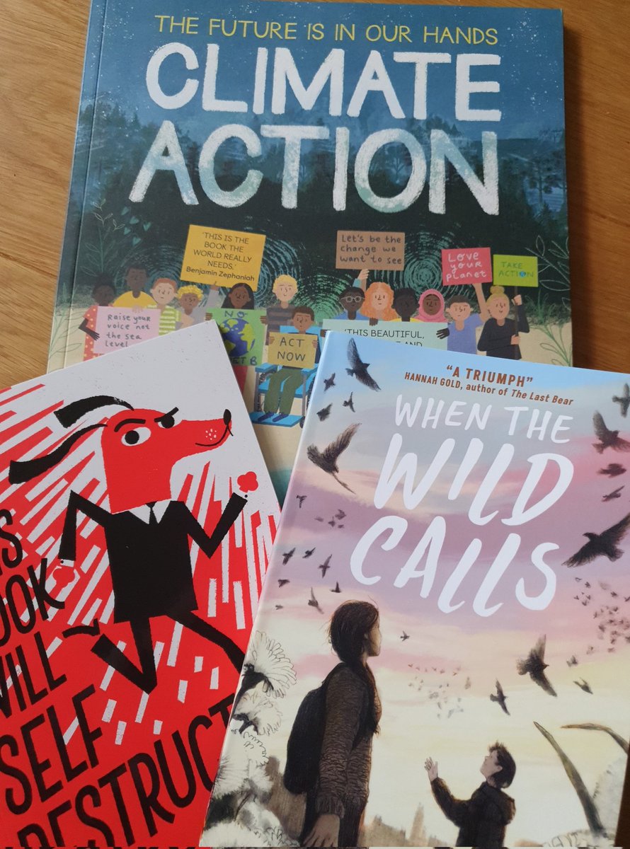 Huge, huge thanks to @LittleTigerUK for this beautiful bookpost - so excited to have my hands on a copy of #WhenTheWildCalls @nicolapenfold 
Looking forward to reading #ThisBookWillSelfDestruct by Ben Sanders & exploring #ClimateAction @GeorginaStevens