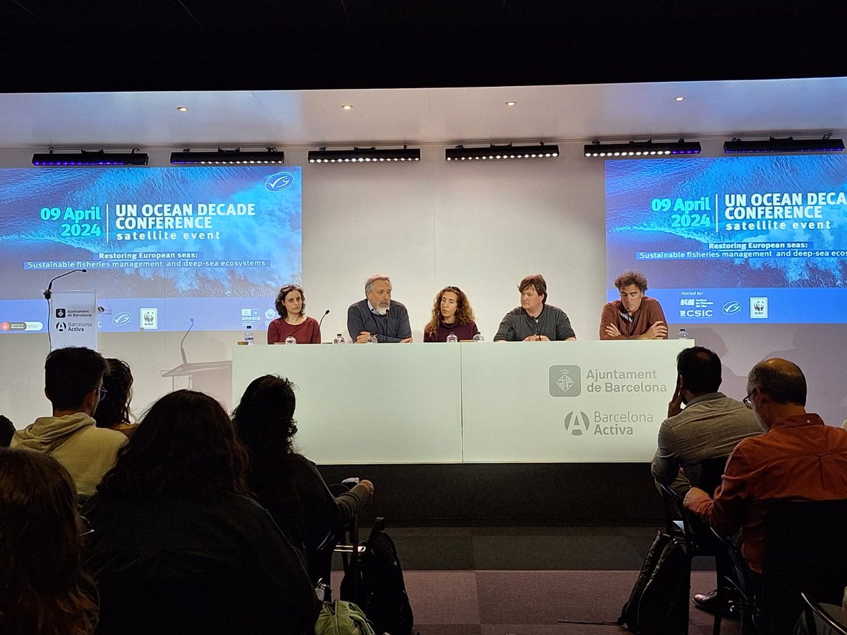 8/ Durante la mesa redonda, moderada por José L. García, director del programa marino de @WWFespana, los expertos han examinado cómo estos proyectos pueden desempeñar un papel fundamental en la mejora de los ecosistemas marinos europeos.
#PescaSostenible #UNOD