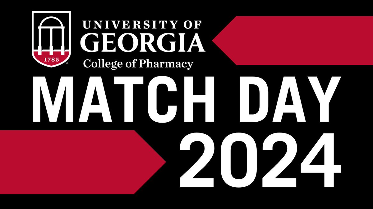 Lots of great news going on today! Tomorrow we will have even more great news as we celebrate our @UGAPharmacy Phase II residency matches! Follow along as we provide announcements throughout the day! #UGAMatch2024