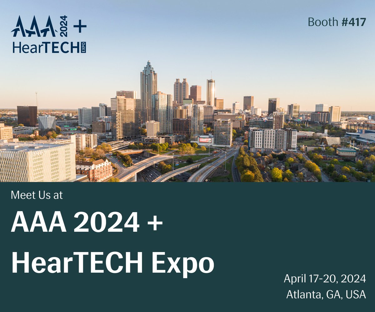 The countdown for #AAAConf24 has officially begun!!

We are excited to join AAAHearTech Expo to show you how our solutions help audiologists provide best care experiences to patients.

The question is: Will you be there? 🤔

It's not too late to register: bit.ly/4aqrPcZ