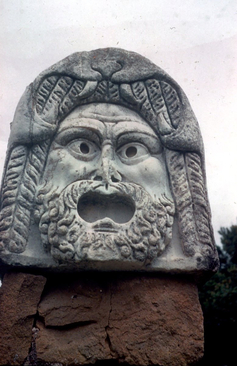 Sculptural mask from the Roman theatre at Ostia romansociety.org/Imago/Image-De…