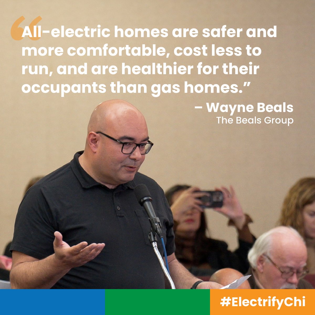 Thanks to realtor @waynebeals for speaking out in favor of the Clean & Affordable Buildings Ordinance and the transition to clean energy homes #ElectrifyChi