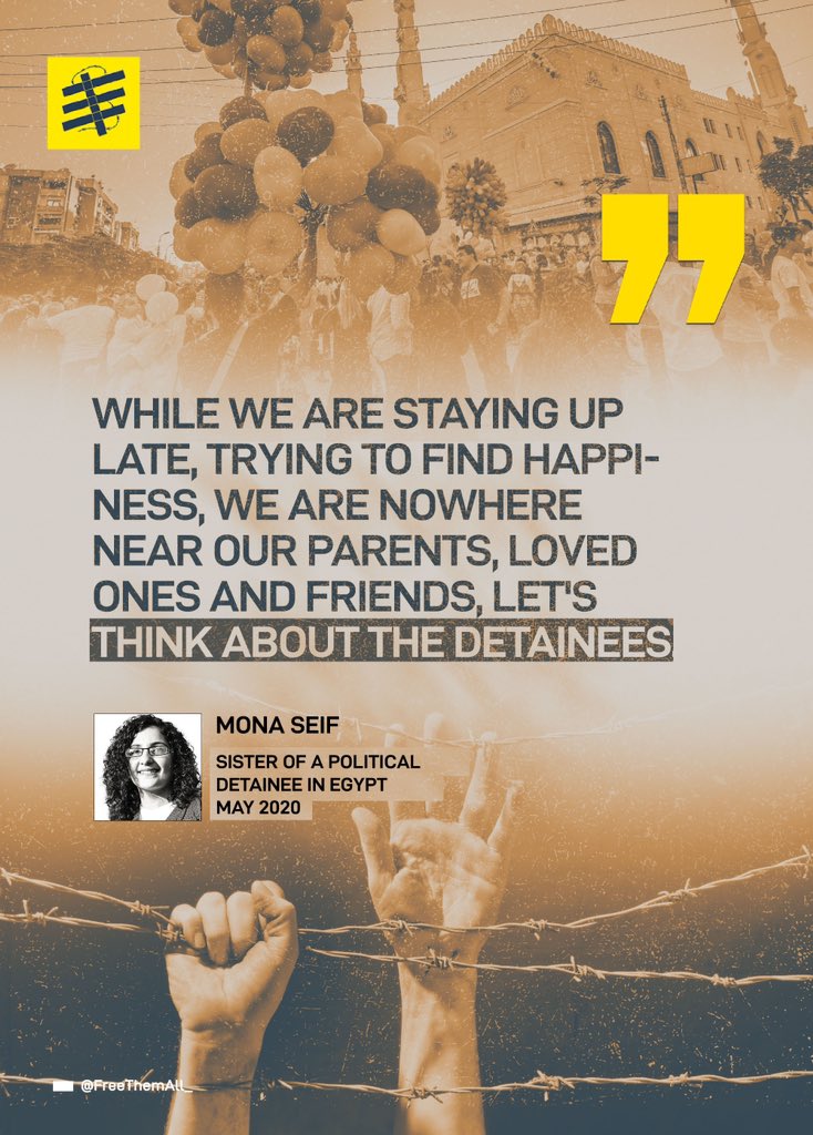 When does it end? It has been very long, and The families of the detainees are apart from each other, And the pain doubles during the holidays #FreeThemAll #Egyptian_hell @Monasosh