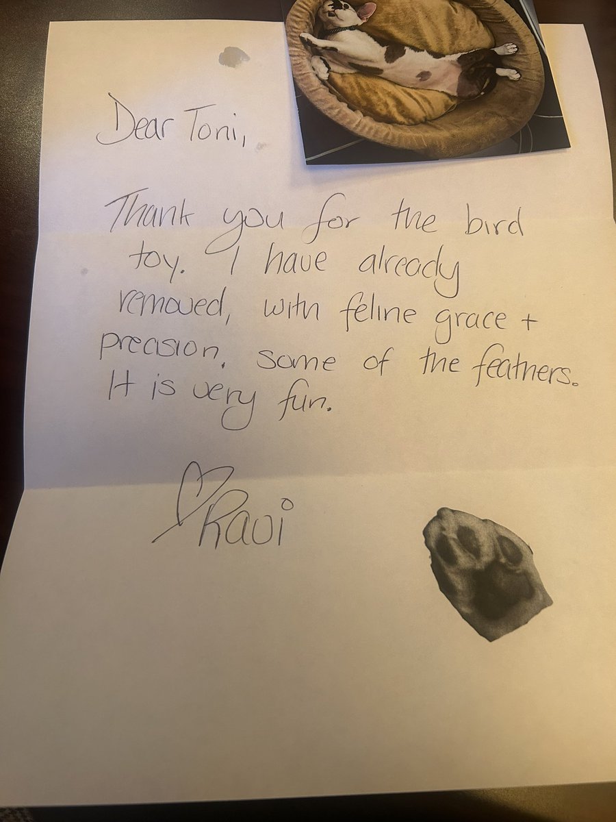 AToniMcIntyre's tweet photo. This is the cutest piece of mail I have ever received. @RaviBenham and @RepBenham are the best. https://t.co/36ylzEQvN1