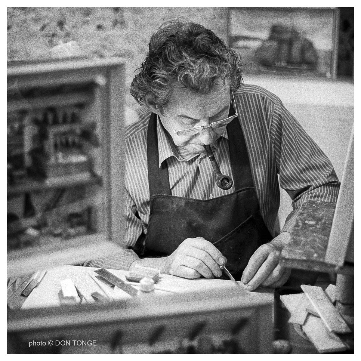 I photographed this craft model maker chap somewhere in or very close to Bolton, Lancashire, England UK Can anyone add any more information! #britishculturearchive #caferoyalbooks #fistfulofbooks #framesmag etsy.com/uk/shop/DonTon… #blackandwhitephotography #monochrome