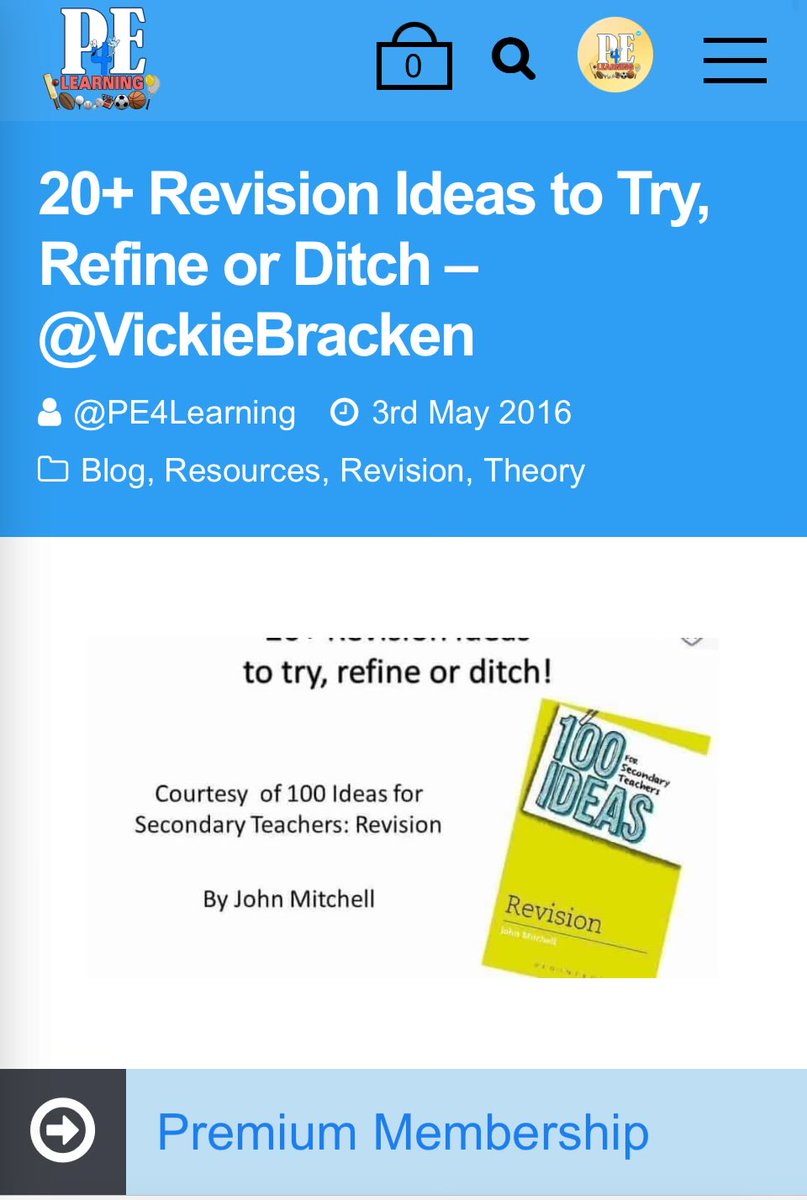 20 Revision Ideas to Try, Refine or Ditch – @VickieBracken pe4learning.com/blog/20-revisi…