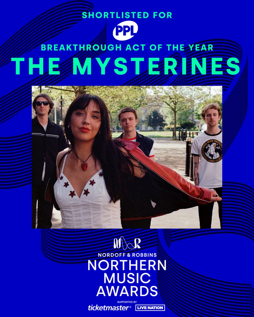 Just 2 weeks to go until we're celebrating the best of Northern music at the #NorthernMusicAwards 🙌 Including our @PPLUK Breakthrough Act of the Year shortlist: 🎸 @CrawlersHQ 🥁 @TheKsUK 🎤 @TheMysterines Last few tickets left nordoff-robbins.org.uk/events/norther…