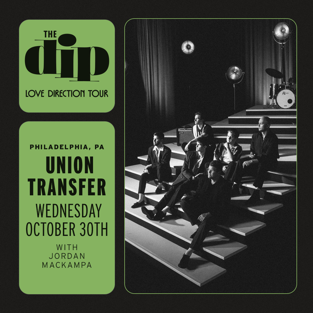 *Just Announced* ➡️10/30 @wxpnfm 88.5 welcomes @thedipmusic with @JordanMackampa 🎟️On Sale Friday, 4/12 at 10:00am utphilly.com/events/detail?…