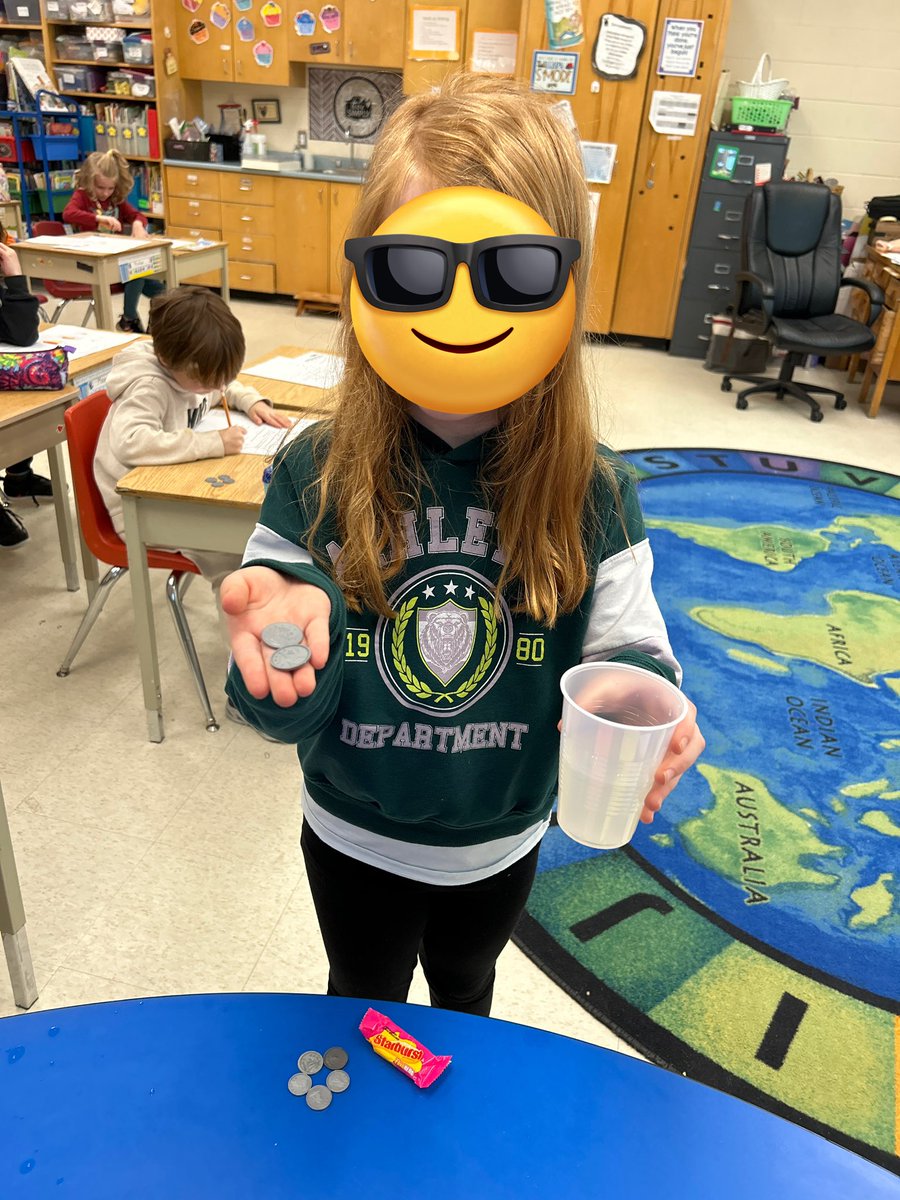 PamleePlee's tweet photo. @GuthriePublic we make @scdsbmath fun by creating authentic tasks such as our lemonade/snack store! Paying and adding money amounts! @SCDSB_Schools #mathisfun https://t.co/eCt9JtQbtP