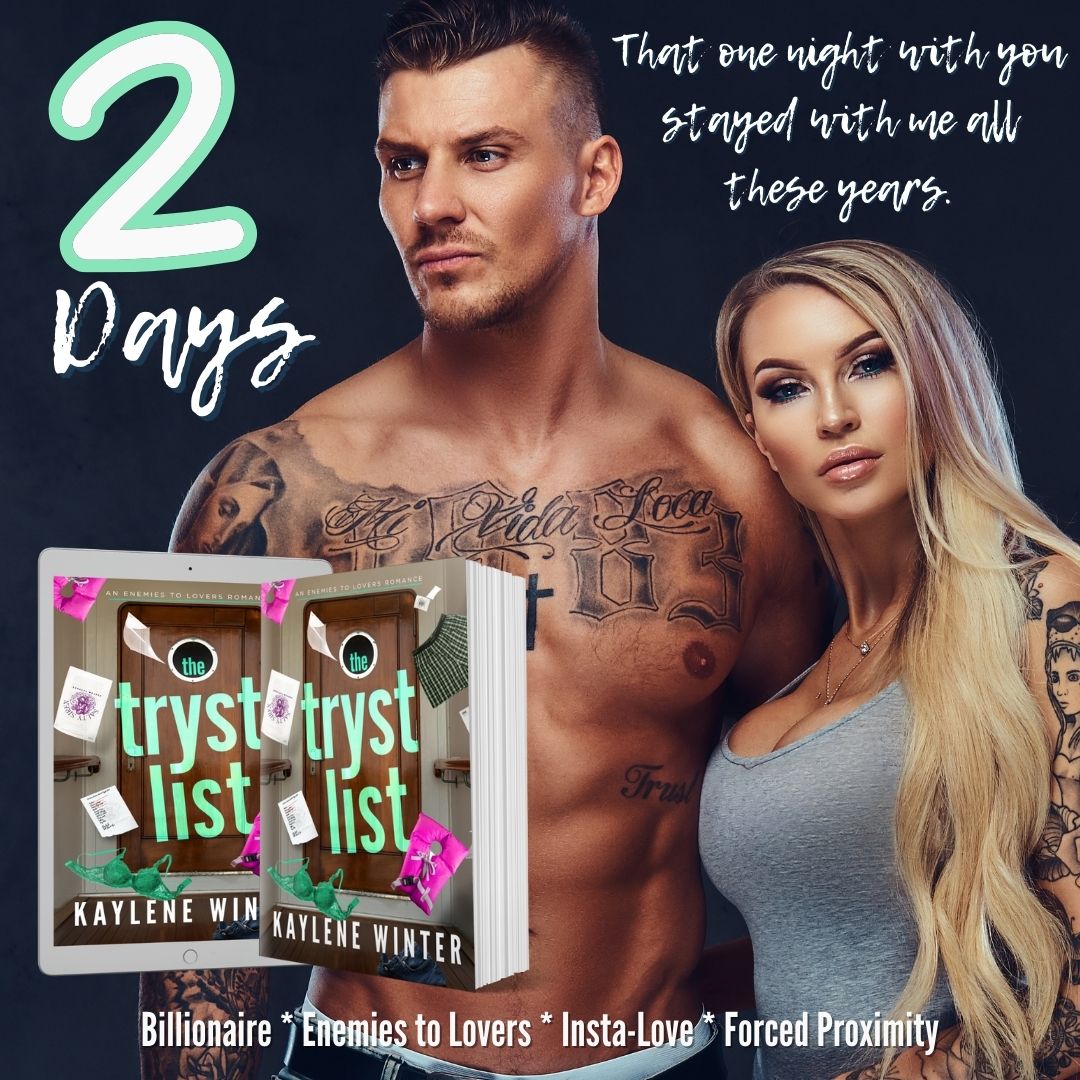 There's only 2 more days until the spicy stand alone The Tryst List is live!

Pre-order your copy today..
mybook.to/TheFlirtAlert

Or add to your Goodreads TBR! 
goodreads.com/book/show/1978…

#TheTrystList #ComingSoon #SpicyBooks #PreorderNow  #RomanceReader #BookTwitter #BookX