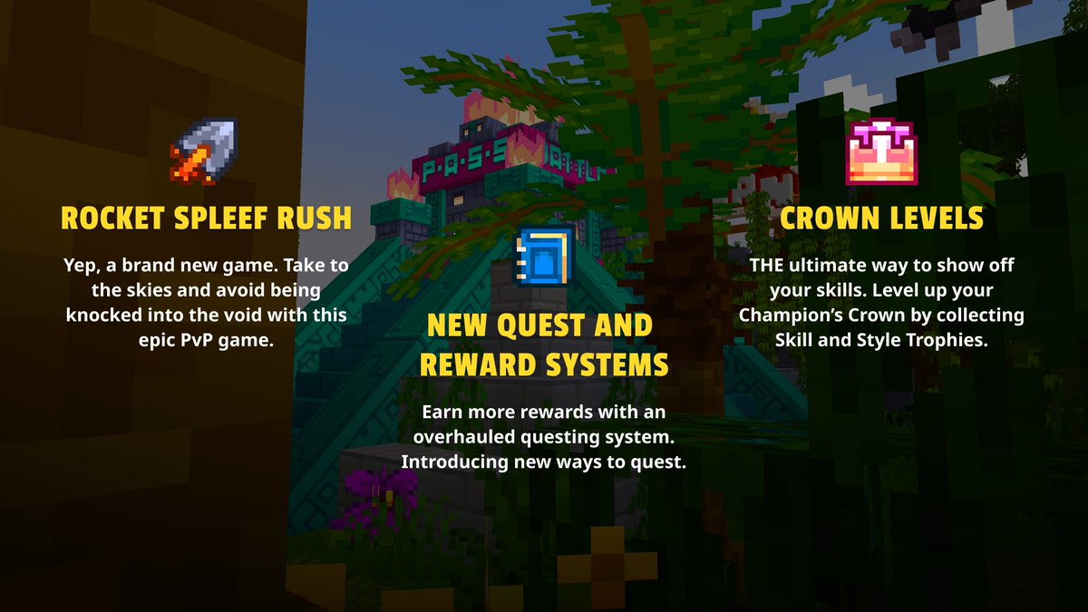 We're shaking things up on MCC Island. Here's just a glimpse of a mountain of updates coming your way.
Season 4 coming soon.🌴