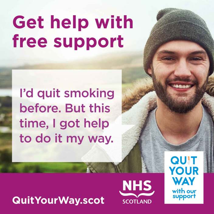 Quitting smoking isn't easy. With #QuitYourWay service you're more likely to stop. Get help with free support & find a way to stop smoking that works for you. Clinic now open in East Dun: 📌Kirkintilloch Health & Care Centre 📅 Tuesdays 4.30-6.30pm Call 08009168858 to book appt