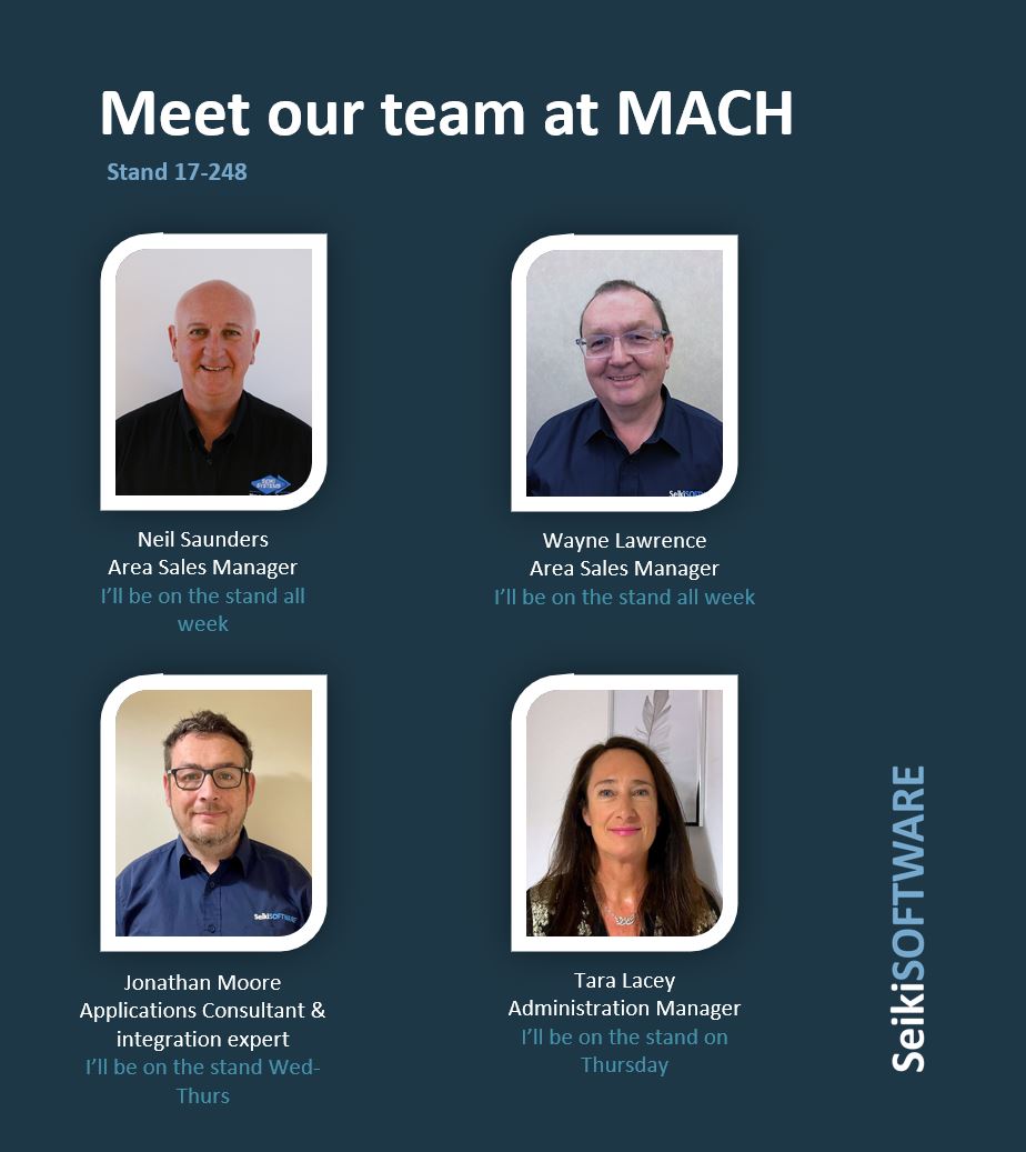 SeikiSoftware's tweet image. We&apos;re more than a software vendor, we’re a full-service solution provider. That&apos;s why we think it&apos;s so important for you to be able to meet and get to know our team and #MACH2024 is your best opportunity to do that!

We&apos;ll be on stand 17-248. See you there!

#ukmfg