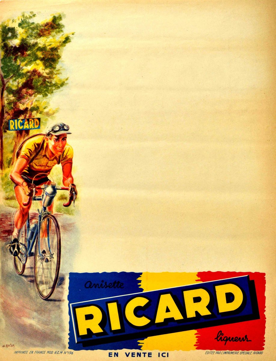 #LotOfTheDay *This Saturday!* 20 April Sale — View our catalogue and bid now at antikbarauctions.com/catalogue/lot/… Lot 322: Ricard Tour De France #AntikBar #VintagePoster #Auction #Ricard #Drink #Advertising #Sport #TourDeFrance #Cycling More links and info at antikbar.co.uk/antikbar-aucti…