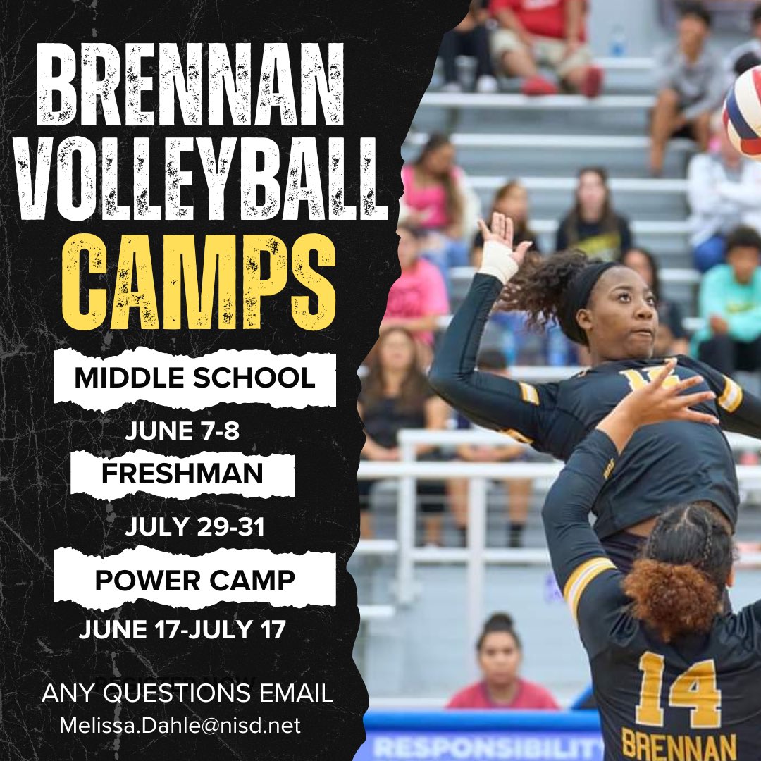 Summer is approaching! Mark your calendar! 🚨Must be zoned to Brennan to attend Registration links are coming shortly. See y’all there! #allofus @NISDBrennan @BasoreCoach @Brennan_AT @BoosterBrennan