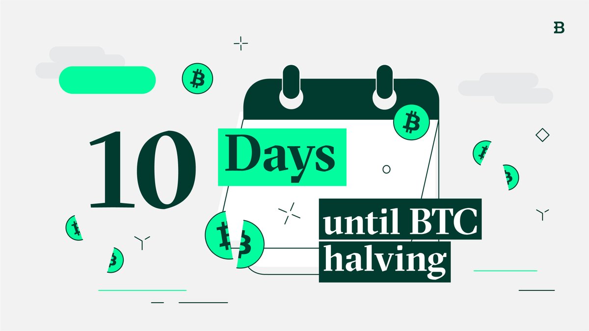 🚨 Attention Bitstampers! We're only 10 days away from Bitcoin's halving!