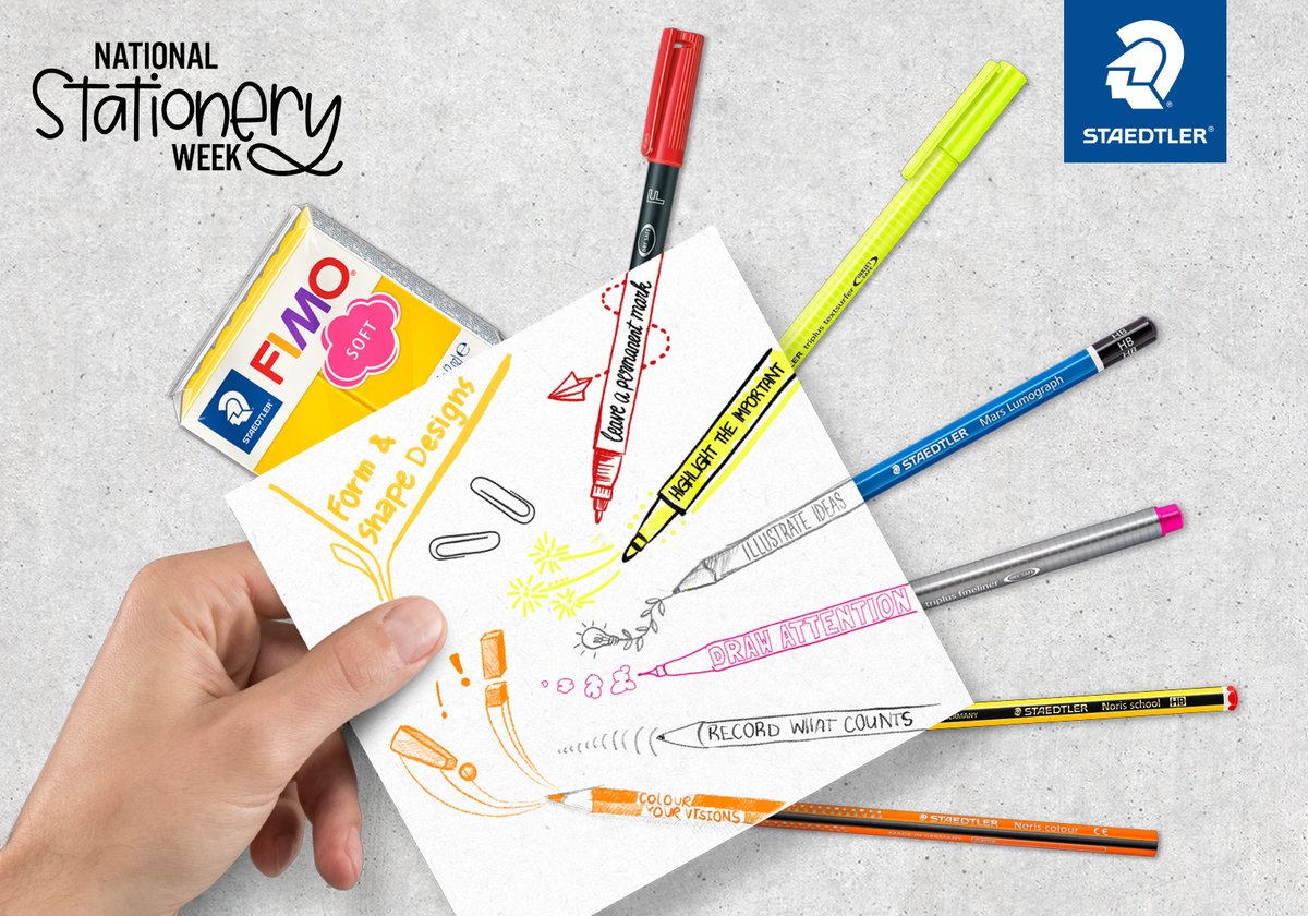 “If you are learning to use a pencil or a seasoned artist, there’s a Staedtler product for everyone.” Head over to FB, IG or LinkedIn to see more from our third sponsor of the week! @STAEMars #NatStatWeek #WritingMatters #LoveStationery #MultiCreative #SustainableStationery