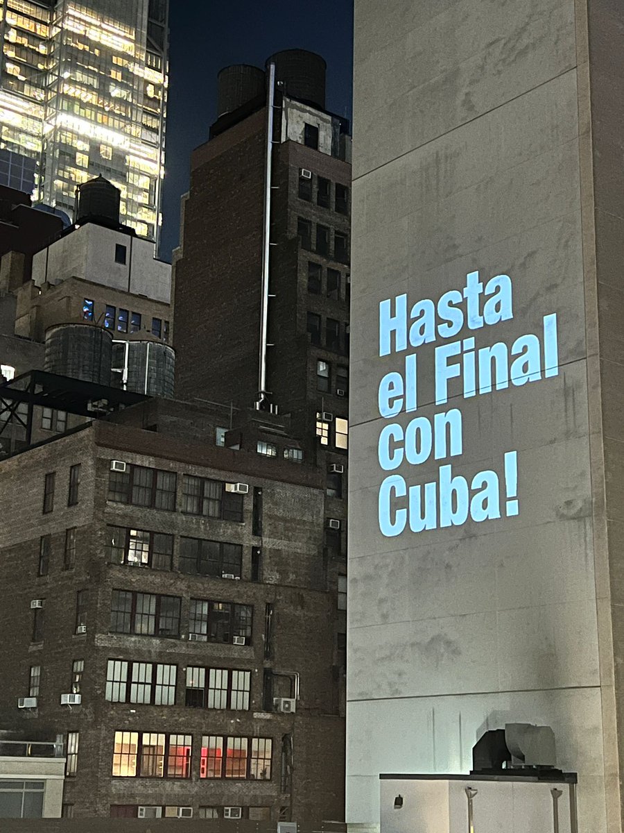 ¡Hasta el final con Cuba, siempre! ¡Abajo el bloqueo! #Cuba #CDRCuba #LetCubaLive #MejorSinBloqueo #UnblockCuba