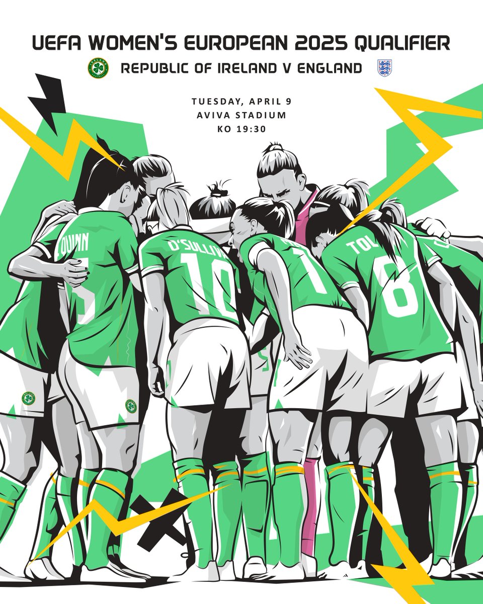 🇮🇪☘️🎨 If anyone's at the game tonight, please send me pics of the programme. My artwork is on the cover 💚