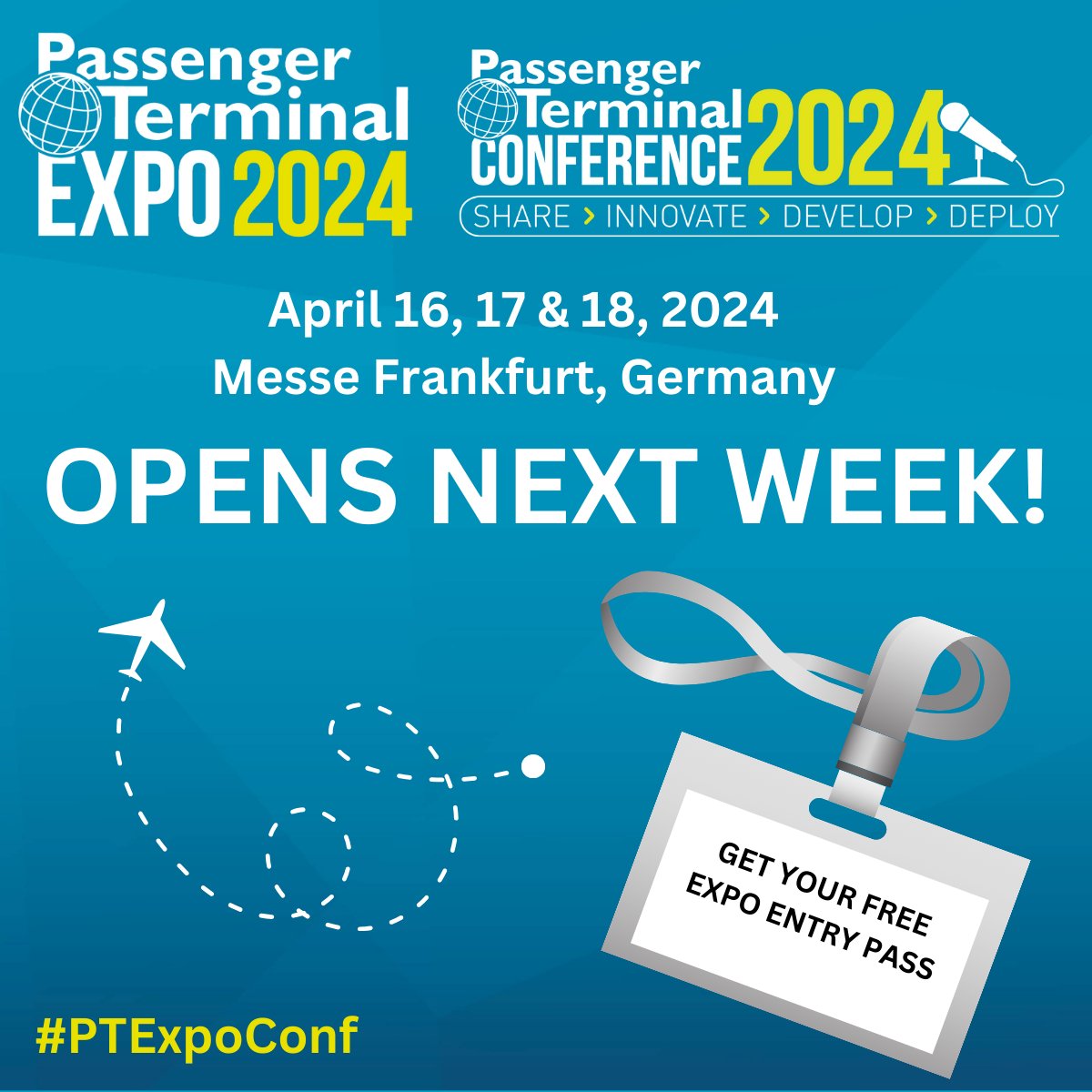 OPENS NEXT WEEK | #PTExpoConf opens next week! Taking place in Frankfurt – with the opportunity to meet over 300 leading exhibitors – don’t miss your chance to get your free exhibition entry pass! Secure your FREE FastTrack exhibition entry pass today: bit.ly/49Qf1Nd