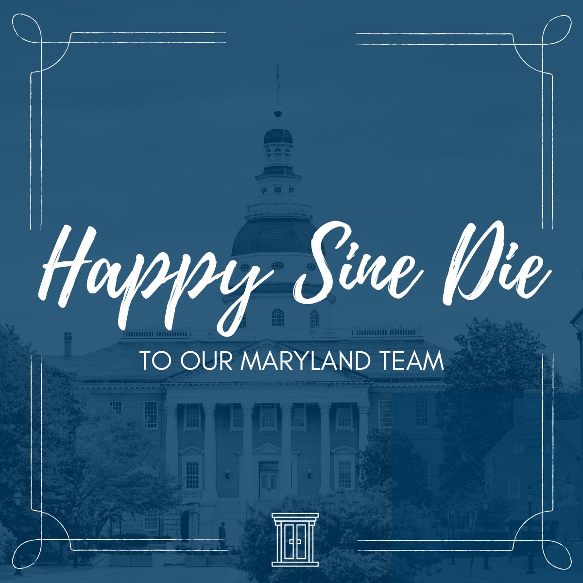 Job well done to our Maryland office, who celebrated #SineDie last night after closing the 2024 Legislative Session. Congratulations, team!