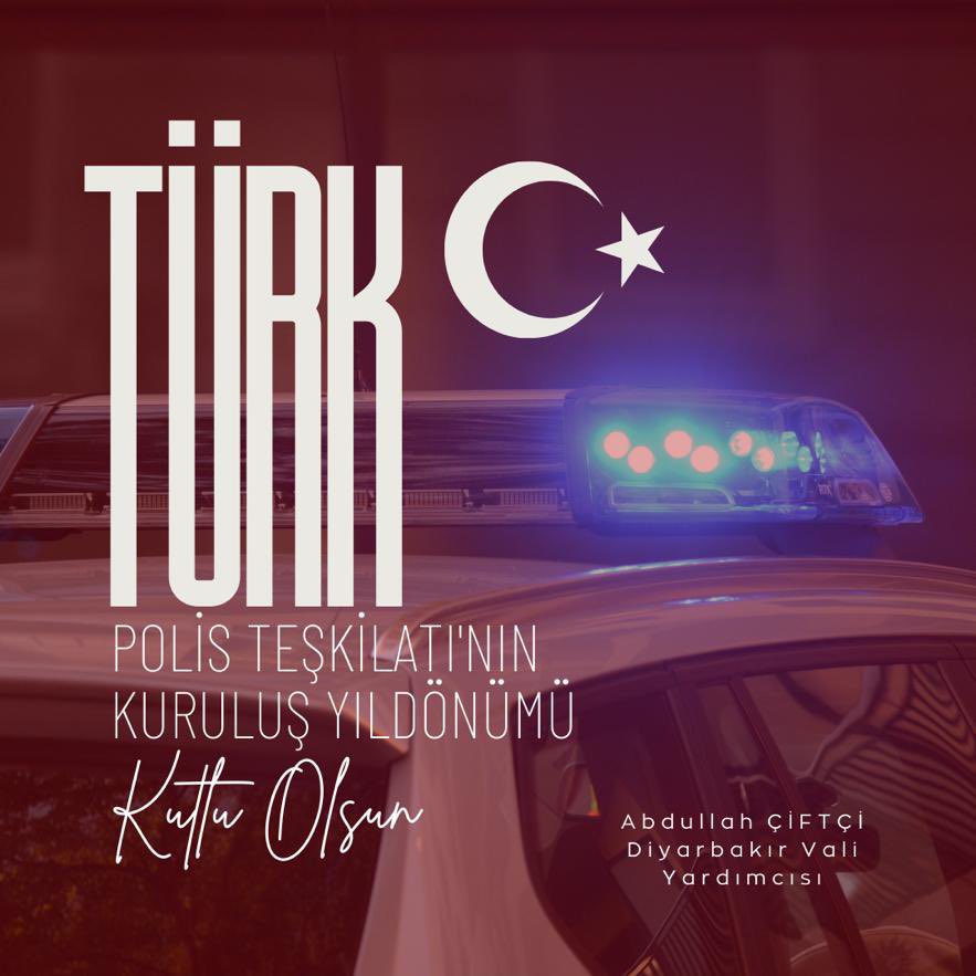 Türk polis teşkilatının 179. kuruluş yıldönümünü kutluyor, mensuplarına sağlık, başarı ve huzur diliyorum…