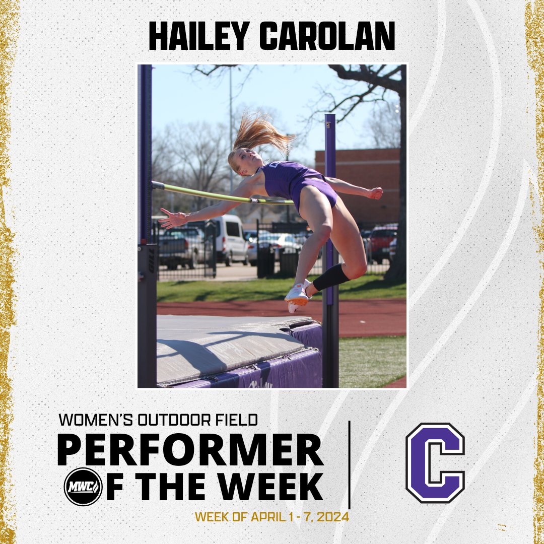 MWC Women's Outdoor Field Performer of the Week: Hailey Carolan, Cornell College @CornellRams