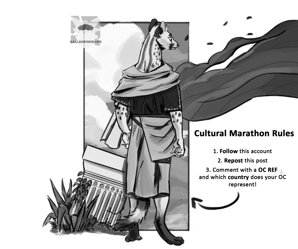 GallSheinDraws's tweet photo. Cultural Marathon Sketches!!!

I want to thank everyone for supporting my art so I will give a lucky few a chance to obtain a Greyscale Cultural Sketch by your's truly!

Artwork Example Below
I will draw your OC in old cultural clothing from your country!

#furry #furryart https://t.co/5FBtNHx1xP