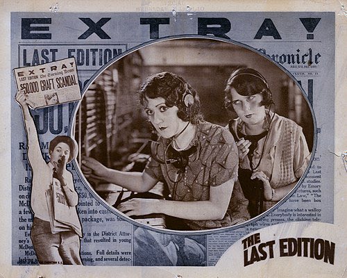Newsworthy scenes from inside the heart of a real 1925 working San Francisco newspaper play out @CinemaMuseum tomorrow night with THE LAST EDITION c/o @sfsilentfilm accompanied by @silentsweeney + short films w/ Colin Sell. Doors 6.30pm for 7.30 10th April cinemamuseum.org.uk/2024/kenningto…