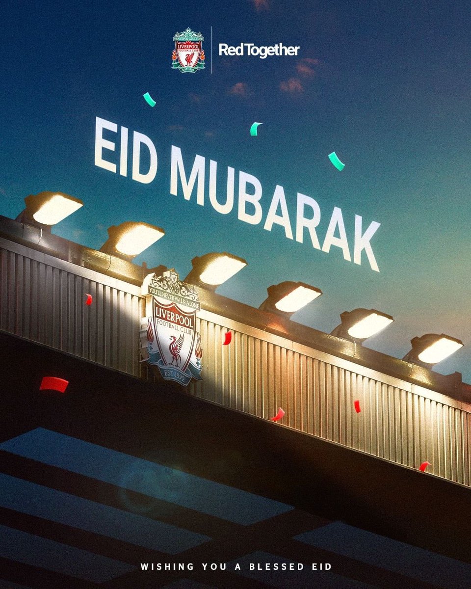 Eid Mubarak to all <a href="/LFC/">Liverpool FC</a> Reds celebrating around the world ❤️🎉 #EidMubarak