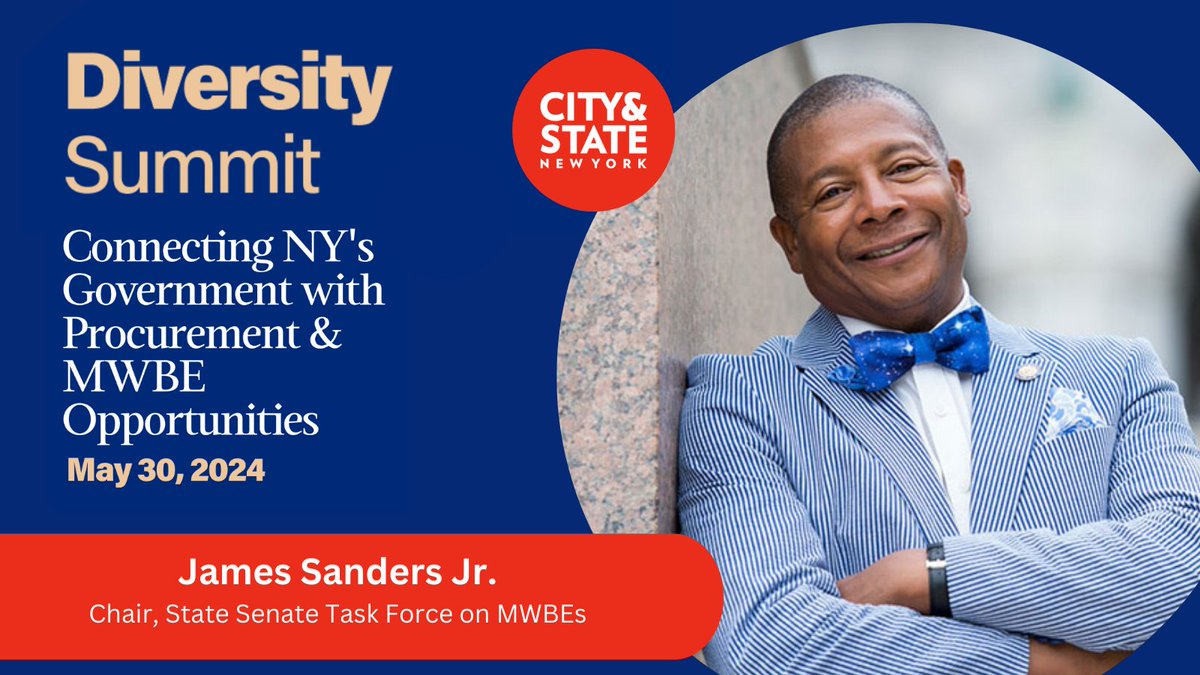 On 5/30, join us at the #DiversitySummit when @JSandersNYC will join a panel on building New York’s MWBE programs! Check out the full agenda & register here: bit.ly/49JXiGw