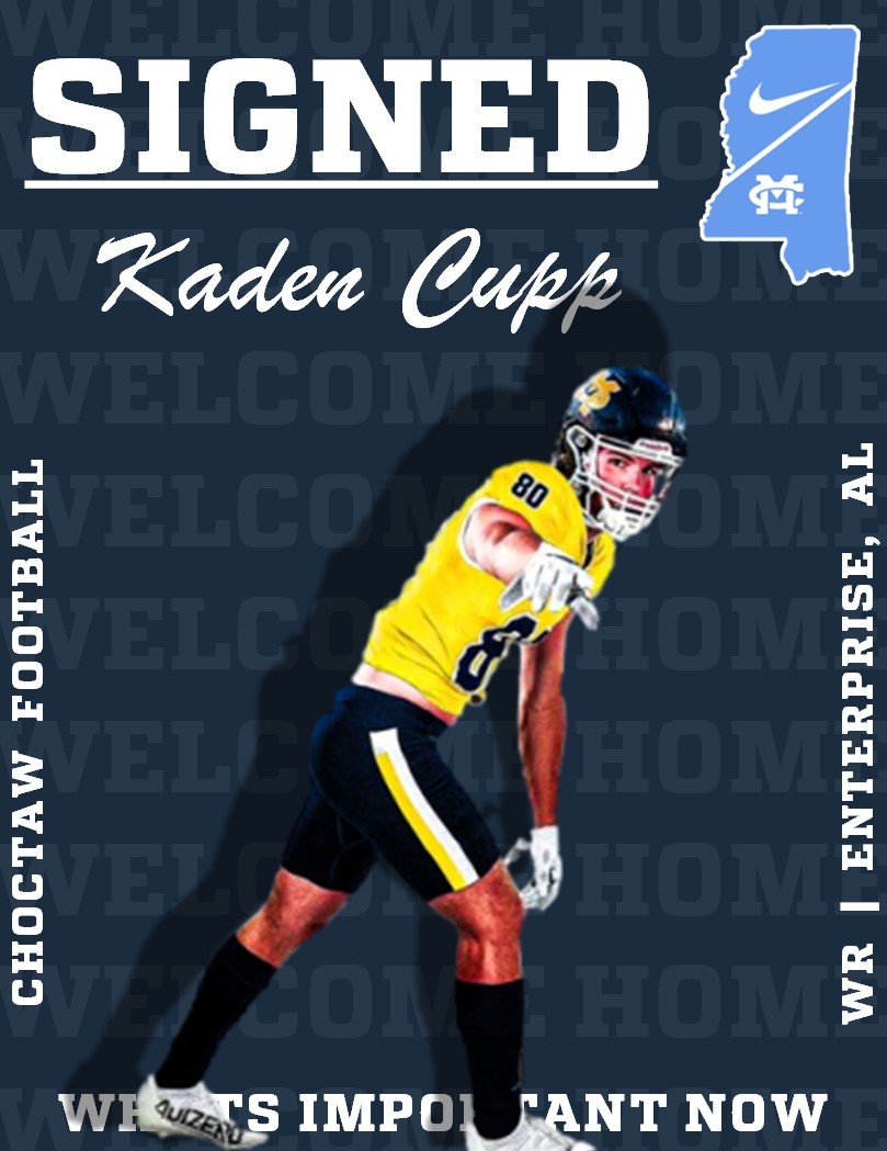 Please welcome @KadenCupp1 to the Choctaw Football Family!!! #WIN