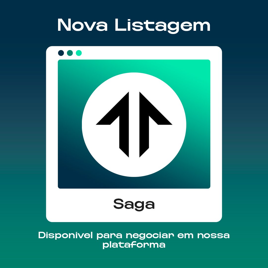 Embarque numa aventura com a nova listagem! Sua vida financeira não será mais a mesma com Saga @Sagaxyz__