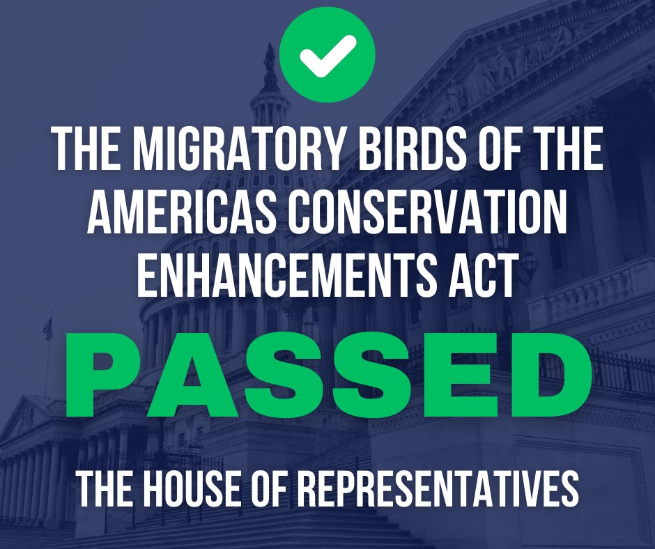 Ohio is a haven for bird watchers, especially along Lake Erie. Proud to see @RepMariaSalazar and I’s bill pass the House today to conserve bird habitats and support a healthy bird population.