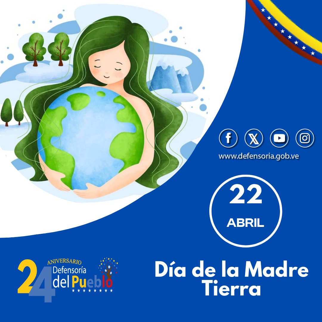 ddplarajimenez's tweet photo. #Efemerides 
 Hoy #22abr es el Día de la Madre Tierra cuyo objetivo es alcanzar un justo equilibrio entre las necesidades económicas, sociales y ambientales de las generaciones presentes y futuras,  para promover la armonía con la naturaleza y la Madre Tierra. https://t.co/NFYL3B3ec5